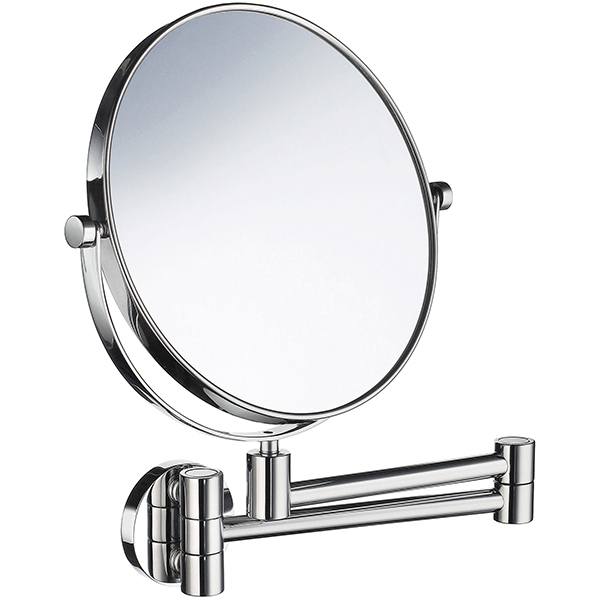 Smedbo Outline Double Sided Round Shaving and Make-Up Mirror - 200 x 200mm