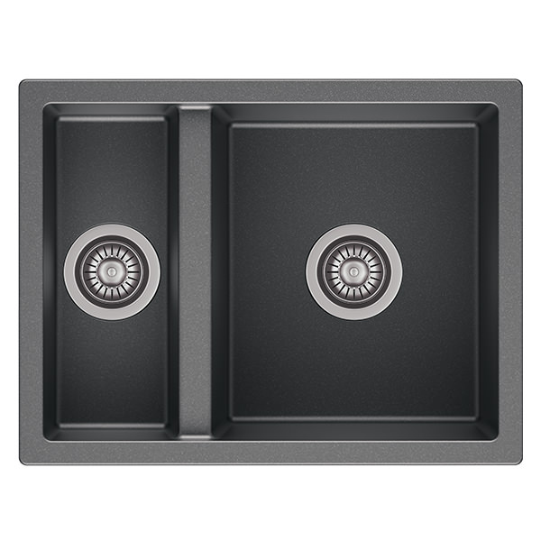 Alternate image of Reginox Toulon Granite Kitchen Sink with Waste Kit 600 x 460mm - 1.5 Bowl