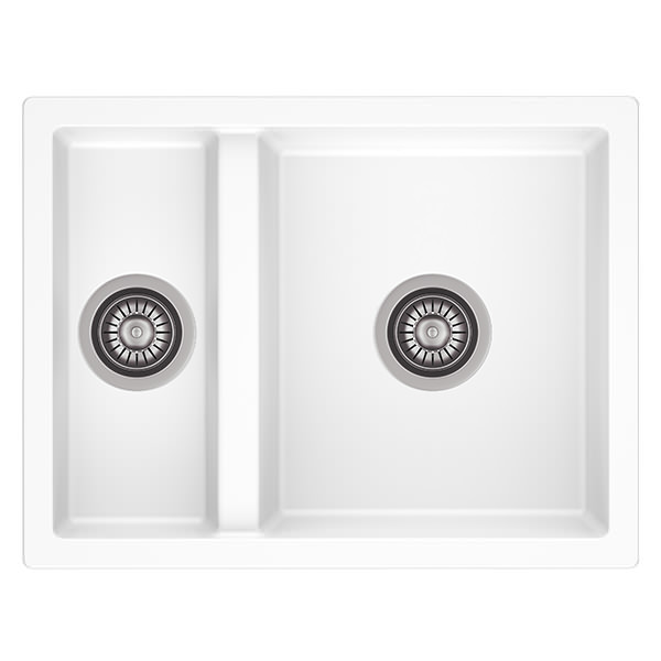 Alternate image of Reginox Toulon Granite Kitchen Sink with Waste Kit 600 x 460mm - 1.5 Bowl