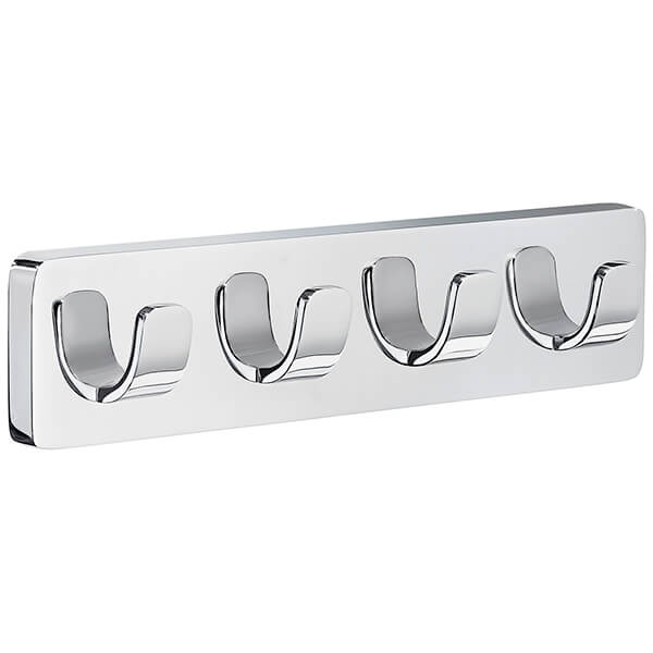 Smedbo Ice Polished Chrome Quadruple Hook
