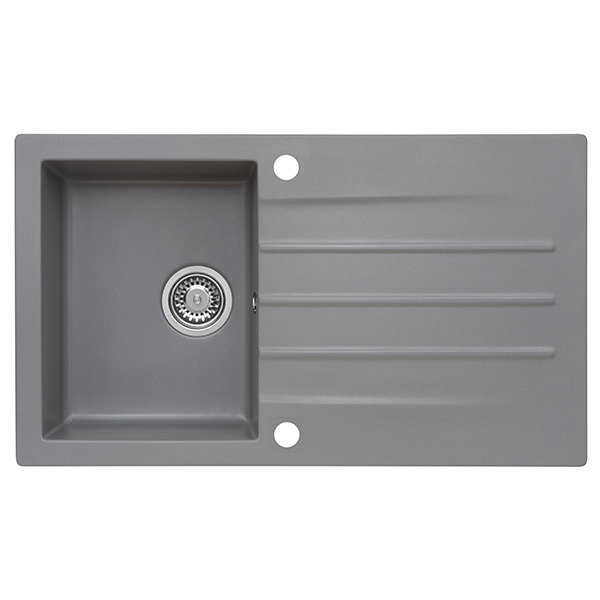 Alternate image of Reginox Valence-10 Granite Inset Kitchen Sink with Drainer - 860 x 500mm - 1 Bowl