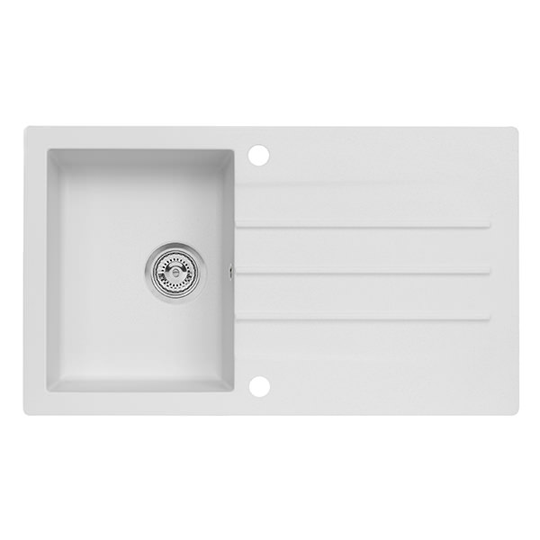 Alternate image of Reginox Valence-10 Granite Inset Kitchen Sink with Drainer - 860 x 500mm - 1 Bowl