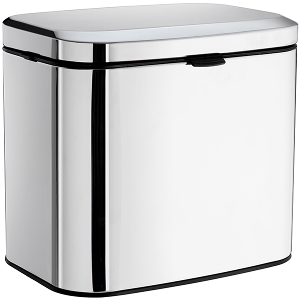 Smedbo Outline Lite Wall Mounted 3 Litre Stainless Steel Bin