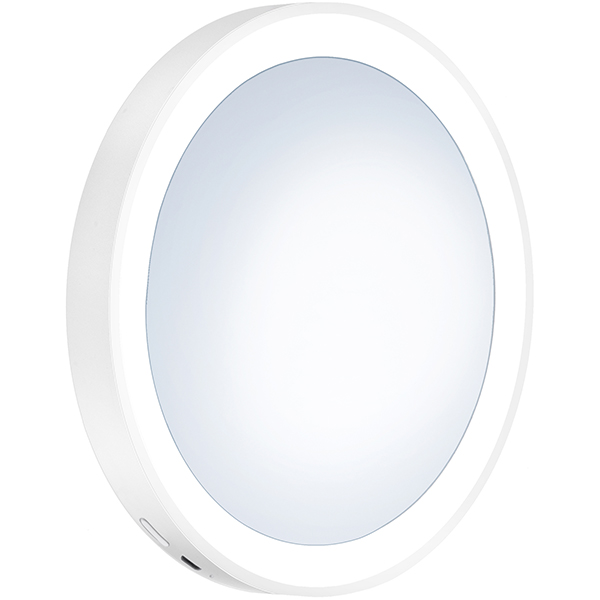 Smedbo Outline Lite LED Cosmetic Mirror with Suction Cups - 120 x 120mm
