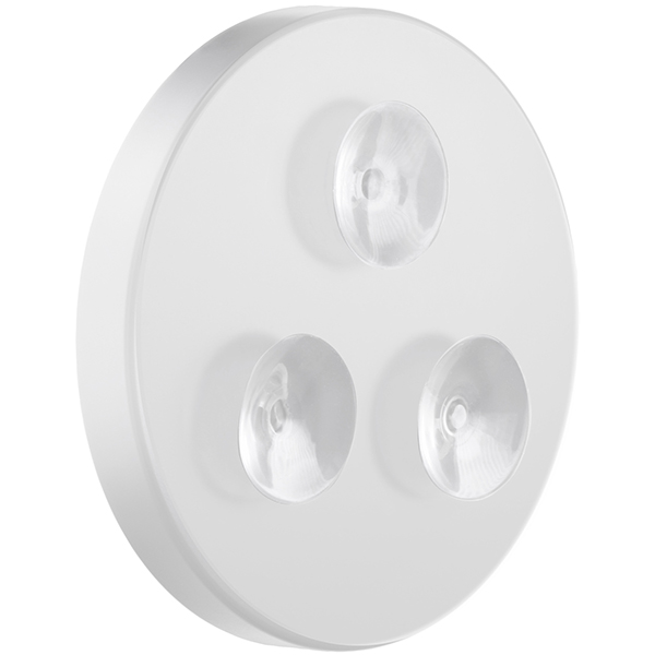 Alternate image of Smedbo Outline Lite LED Cosmetic Mirror with Suction Cups - 120 x 120mm