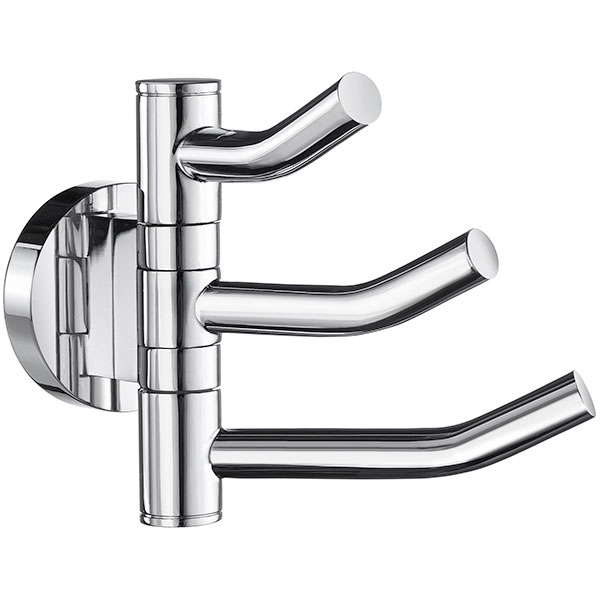 Smedbo Home Contemporary Triple Hook Swing Arm