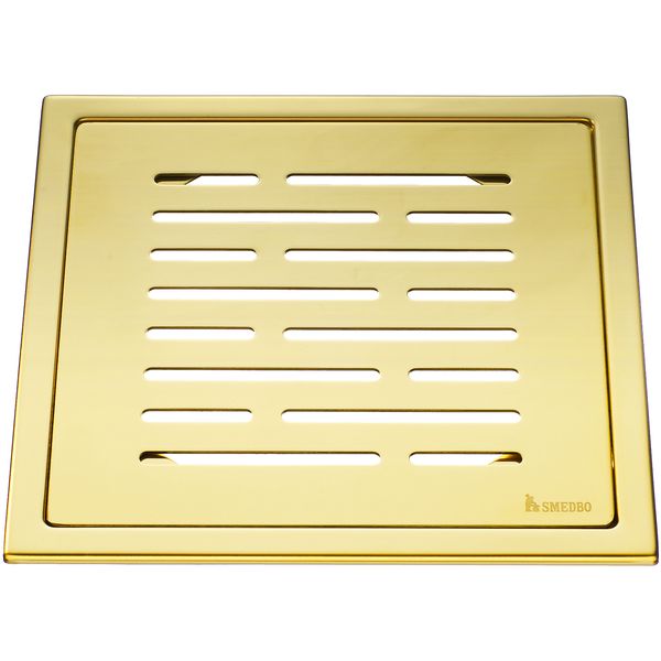 Additional image of Smedbo Outline Line Floor Grating - 200 x 200mm