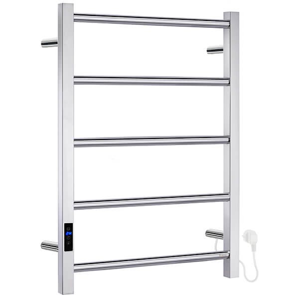 Smedbo Dry Compact Electric Towel Rail - 500 x 689mm - Stainless Steel