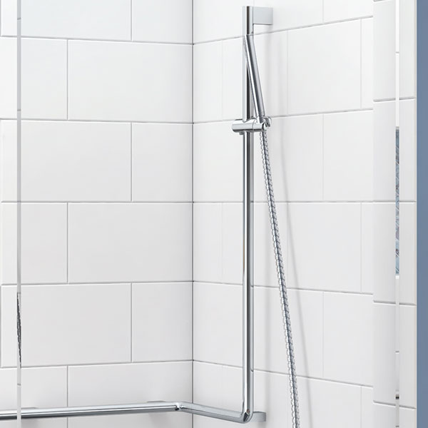 Alternate image of Smedbo Living Concept Chrome Shower Bar with Handshower Holder