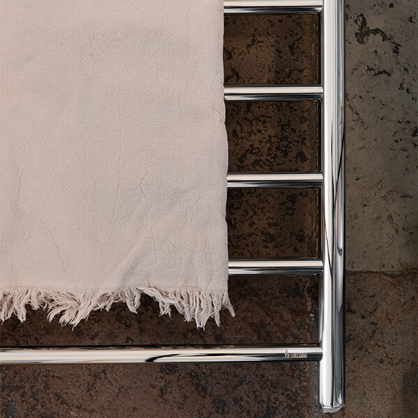 Smedbo Dry Electric Towel Rail - 500 x 689mm -  Stainless Steel