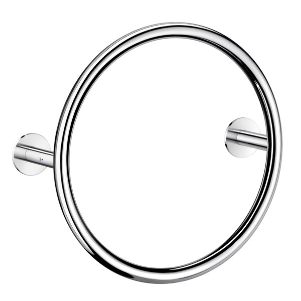 Smedbo Dry Round Polished Stainless Steel Towel Warmer - 500mm