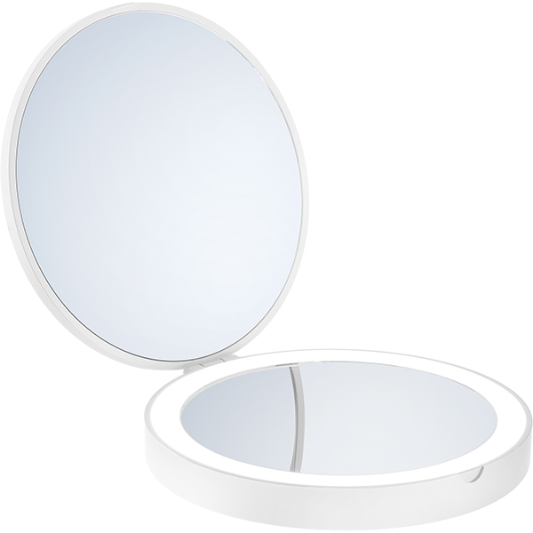 Smedbo Outline Lite LED Travel Cosmetic Mirror - 120 x 120mm