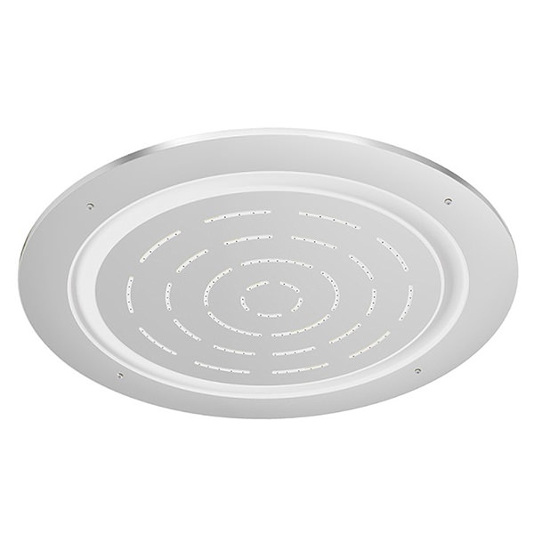 Jaquar Maze Prime Round Shower Head with RGB LED Light 450mm - Stainless Steel - Ceiling Mounted