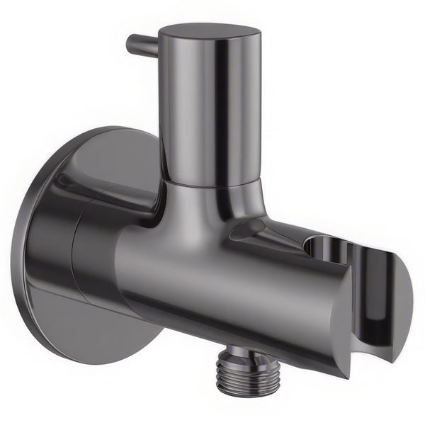 Additional image of Jaquar Allied Round Wall Outlet With Shower Handset Holder And Shut Off Valve