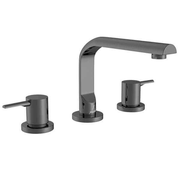 Additional image of Jaquar Florentine Prime 3 Hole Contemporary Basin Mixer Tap with L-Shaped Spout - Designer Handles