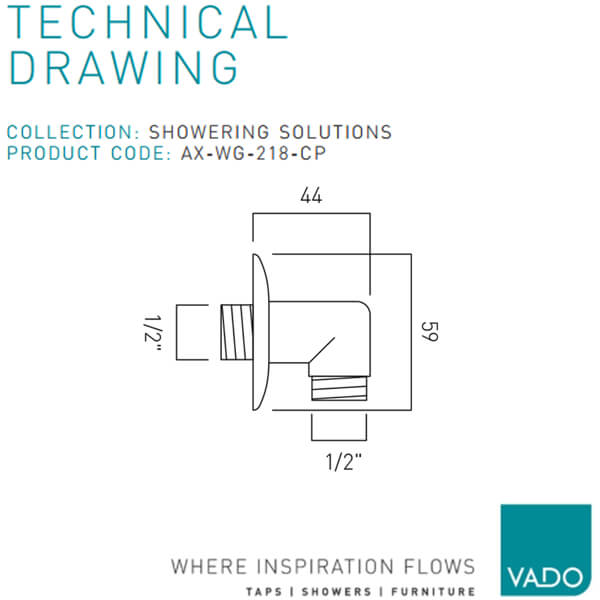 Technical drawing QS-V113527 / AX-WG-218-CP