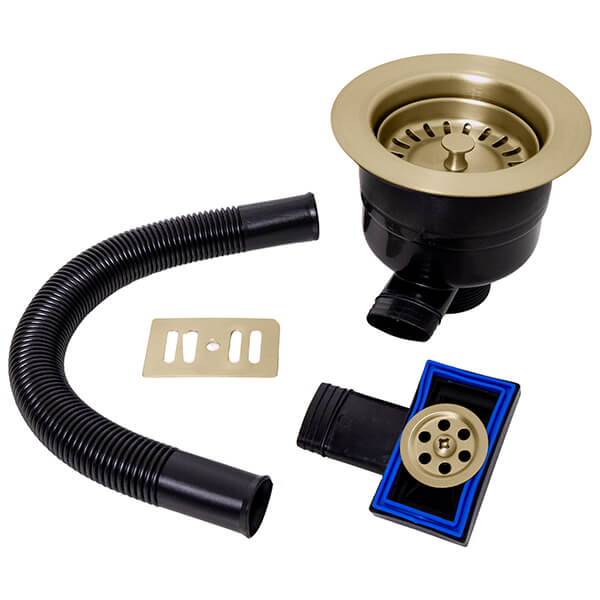 Alternate image of Nuie Top-Fix Round Kitchen Sink Waste with Strainer and Overflow