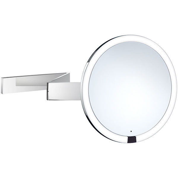 Smedbo Outline Round LED Cosmetic Magnifying Mirror 200 x 200mm - Polished Chrome