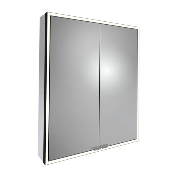 Tavistock Portrait Illuminated Mirror Cabinet with Demister Pad and Shaver Socket - 2 Door
