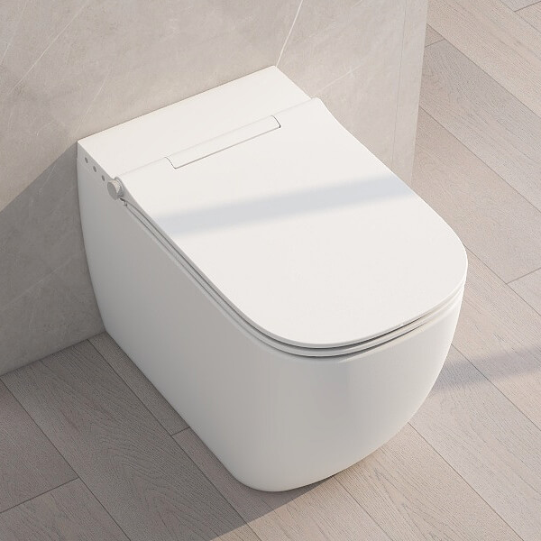Additional image of Imex Essence Back To Wall Rimless Smart Toilet with Soft Close Seat - White