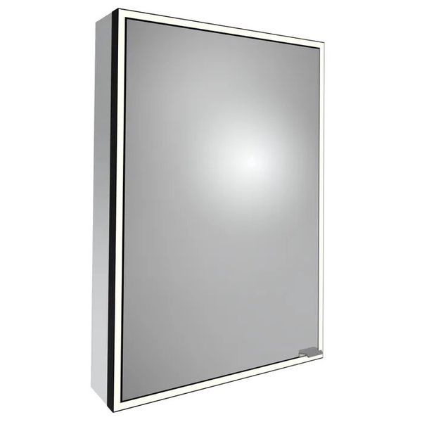 Tavistock Portrait Illuminated Mirror Cabinet with Shaver Socket 500 x 700mm - Single Door