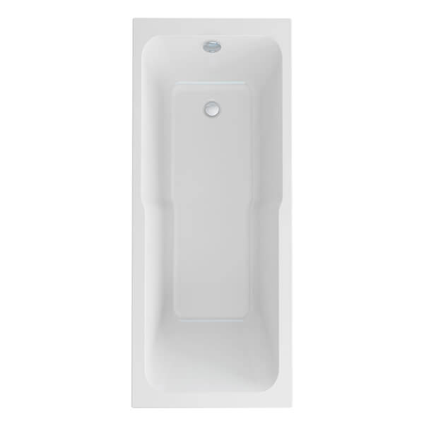 IMEX Quadro White Acrylic Single Ended Bath