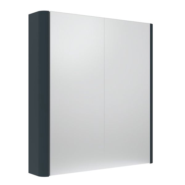 Tavistock Compass Wall Hung Mirror Cabinet 600 x 650mm - Two Door