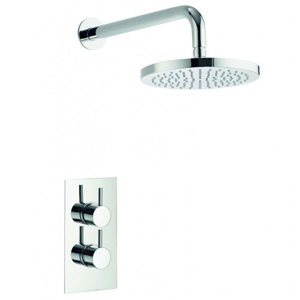 Imex Arco Concealed Thermostatic Valve with Fixed Head - One Outlet and Lever Handle