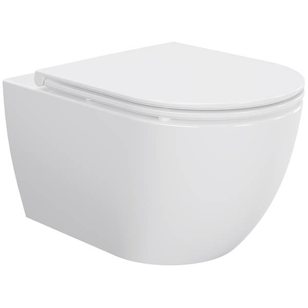 Imex Ivan Plus Compact Rimless Wall Mounted WC - Short Projection - 360 x 530mm
