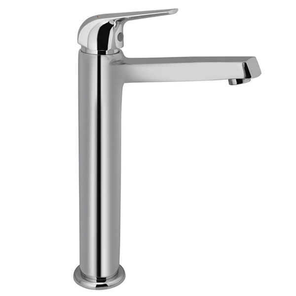 Jaquar Continental Prime Deck Mounted High Neck Chrome Basin Mixer Tap - 270mm High