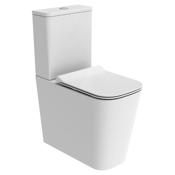Tavistock Compass Square 620mm Comfort Height Fully Enclosed Closed Coupled WC Pan with Cistern