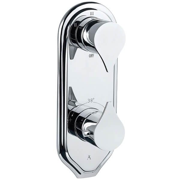 Alternate image of Jaquar Artize Tiaara Recessed Oval Thermostatic Shower Valve - 2 Controls