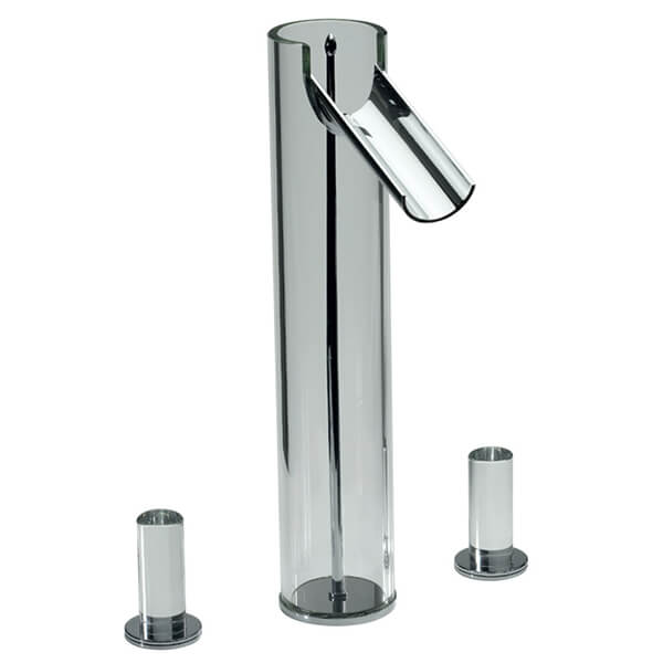 Jaquar Artize Fluer 3 Hole Tall Boy Basin Mixer Tap with Waterfall Spout - Knob Handles