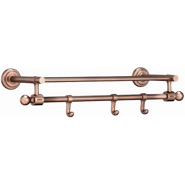 Alternate image of Jaguar Queens Traditional 600mm Wide Towel Shelf with Lower Hangers