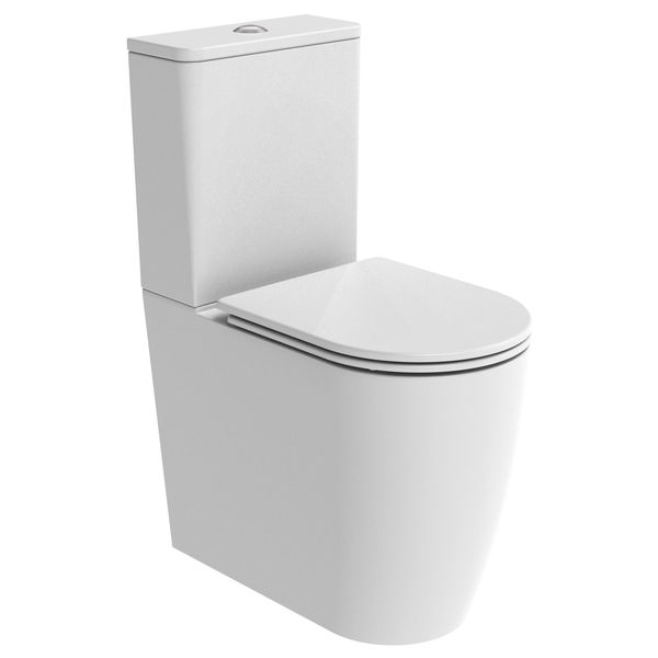 Tavistock Compass Round 610mm Comfort Height Fully Enclosed Closed Coupled WC Pan with Cistern