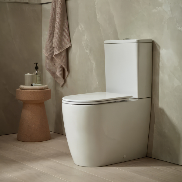 Tavistock Compass Round 610mm Comfort Height Fully Enclosed Closed Coupled WC Pan with Cistern