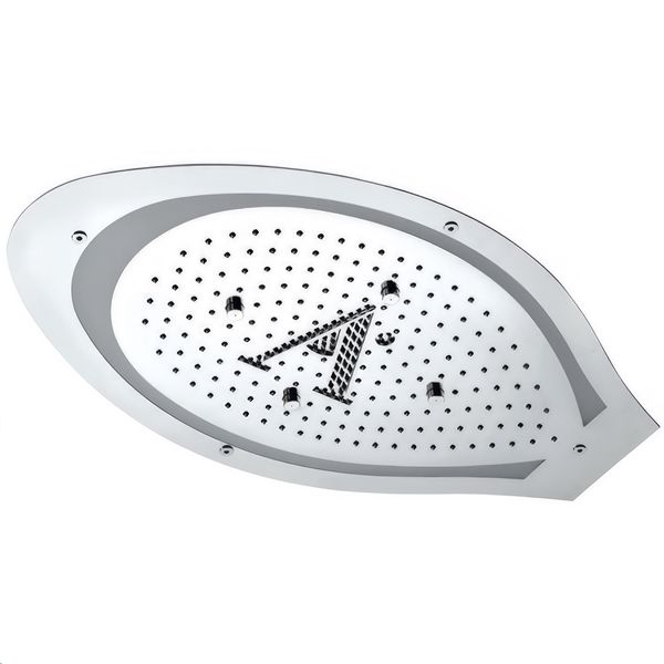 Jaquar Artize Tiaara Rainjoy Shower Head with RGB LED Light 600 x 350mm - Stainless Steel - Ceiling Mounted