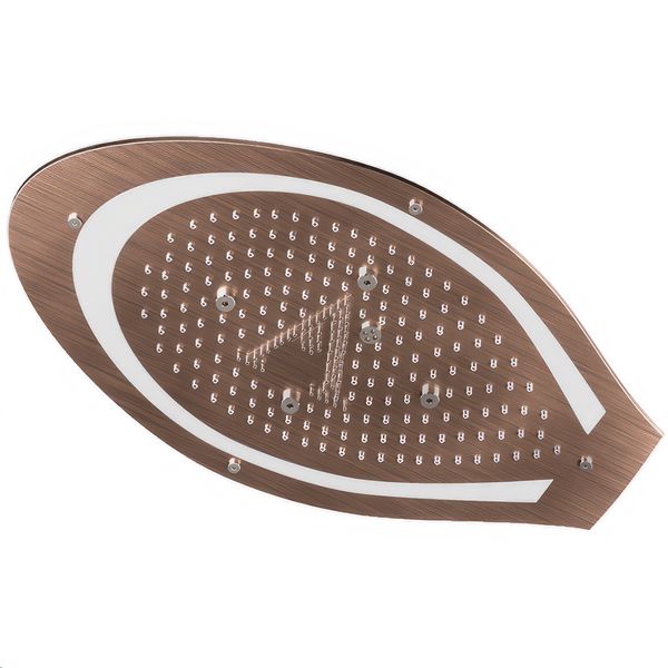 Alternate image of Jaquar Artize Tiaara Rainjoy Shower Head with RGB LED Light 600 x 350mm - Stainless Steel - Ceiling Mounted
