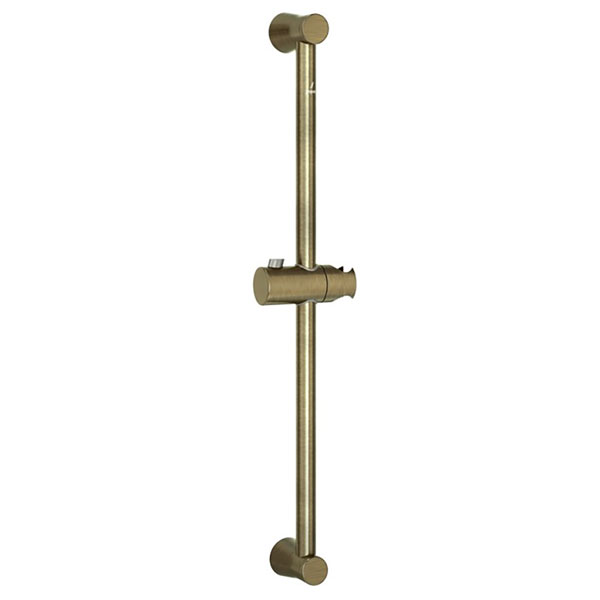 Jaquar Wall Mounted Antique Bronze Slide Rail Kit 600mm With Handset Holder