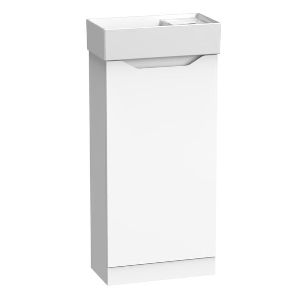 Alternate image of Tavistock Nimble Floorstanding Cloakroom Vanity Unit with Basin - 400 x 860mm - 1 Door