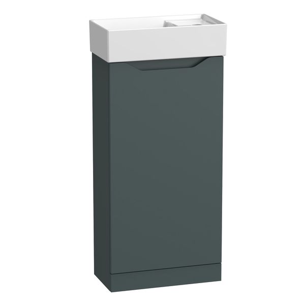 Alternate image of Tavistock Nimble Floorstanding Cloakroom Vanity Unit with Basin - 400 x 860mm - 1 Door
