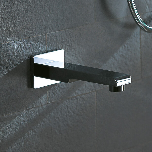 Flova Essence Wall Mounted Chrome Bath Spout