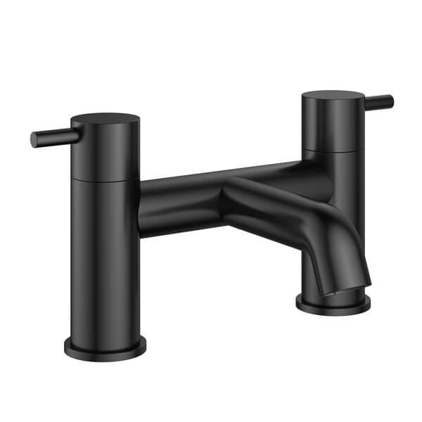 Additional image of Flova Levo Deck Mounted Diamond Chrome Bath Filler Tap - Stick Lever Handles