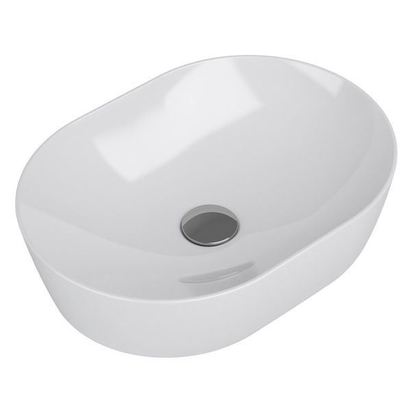 Tavistock Bay Oval Ceramic Countertop Basin - 490 x 355mm