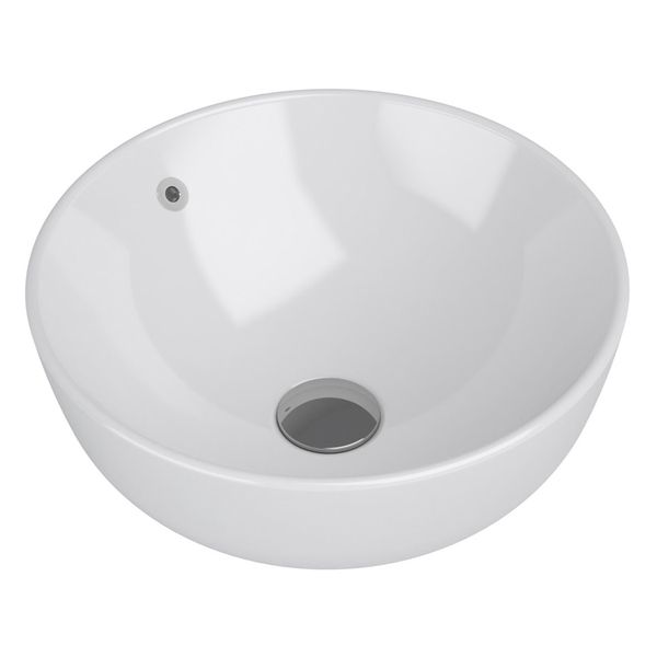 Tavistock Ocean Round Ceramic Countertop Basin - 390 x 390mm
