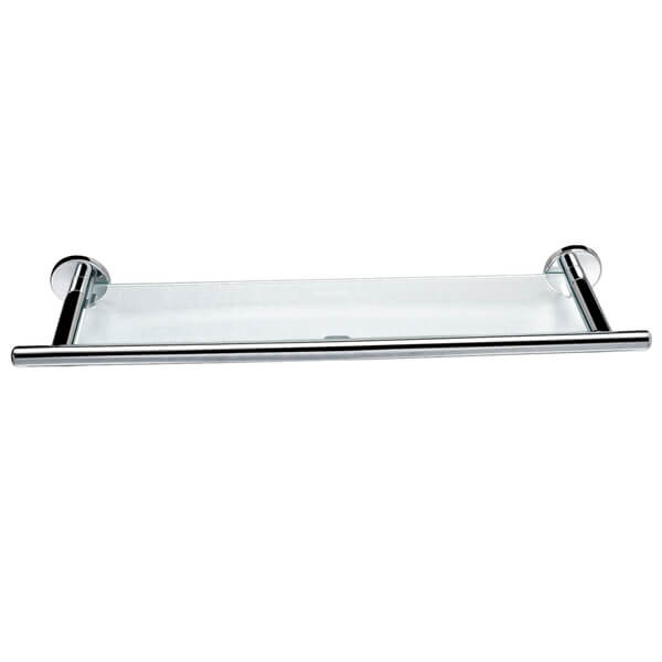 Flova Coco Chrome Glass Shelf - 597mm