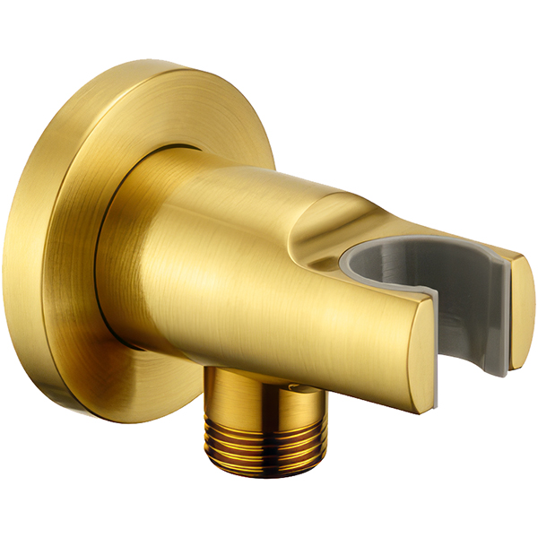 Additional image of Flova Levo Round Wall Outlet Elbow With Shower Handset Holder