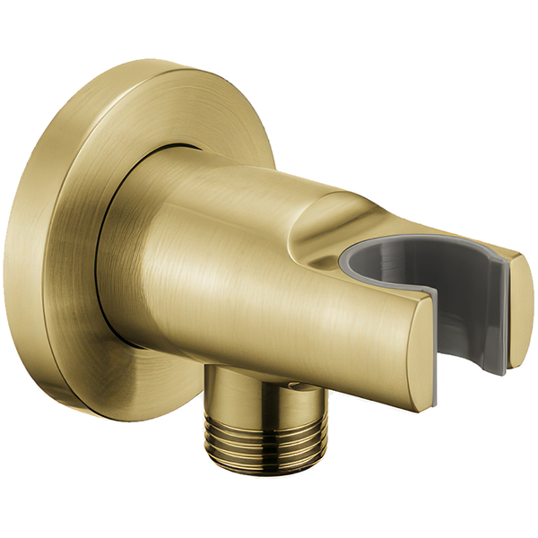 Alternate image of Flova Levo Round Wall Outlet Elbow With Shower Handset Holder