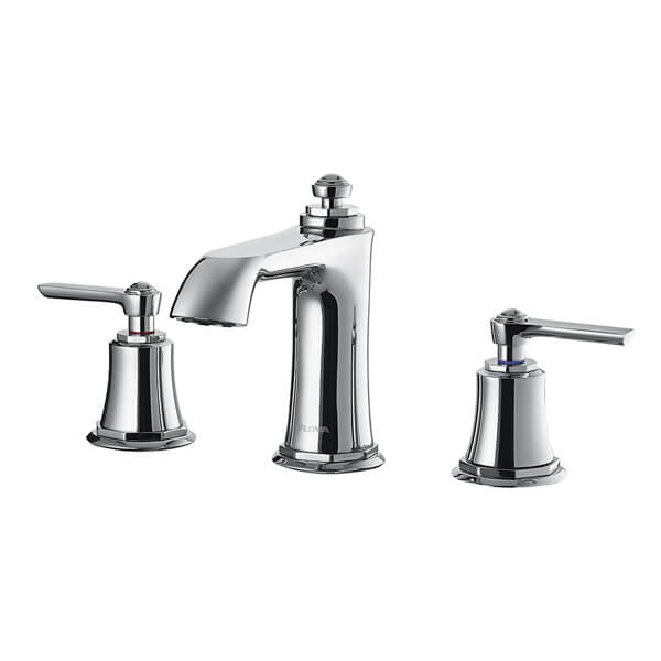 Flova Liberty 3 Hole Contemporary Basin Mixer Tap - Stick Handles