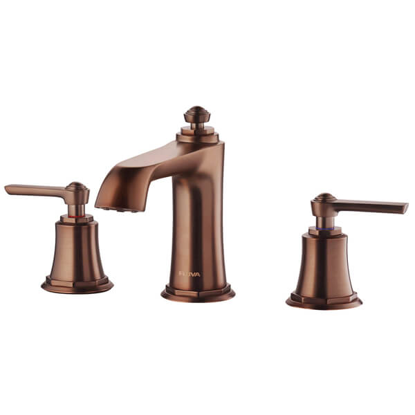 Additional image of Flova Liberty 3 Hole Contemporary Basin Mixer Tap - Stick Handles